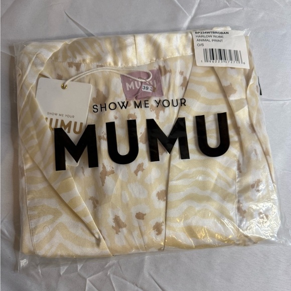 Show Me Your Mumu Harlow Animal Print Robe, One Size, NWT - Picture 8 of 8